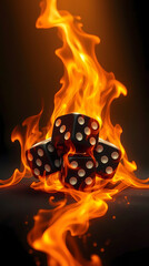 Fire dice wallpaper 