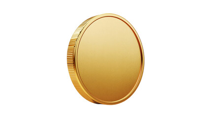 Gold coin isolated on black background wealth luxury finance success