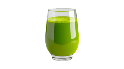 Refreshing Green Juice in Glass