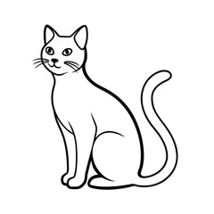 Obraz premium vector illustration of a cat