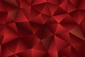Fototapeta premium Polygonal rainbow mosaic background. Abstract low poly vector illustration. Triangular pattern in halftone style. Template geometric business design with triangle for poster, banner, card, flyer.
