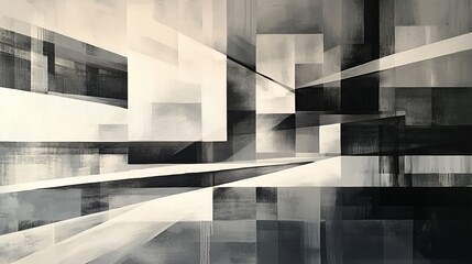 Abstract Urban Architecture Painting