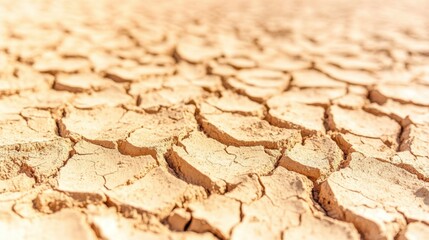 Fototapeta premium The ground has cracks in the top view for the background 