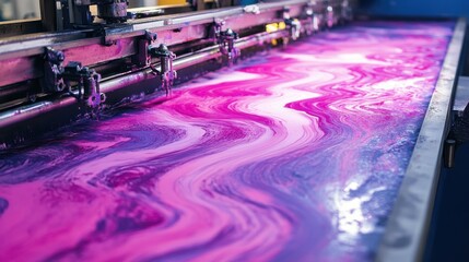 Vivid Inks in High Detail Custom Printing Machine