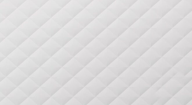 A seamless, repeating pattern of light gray quilted diamonds, creating a subtle diagonal texture