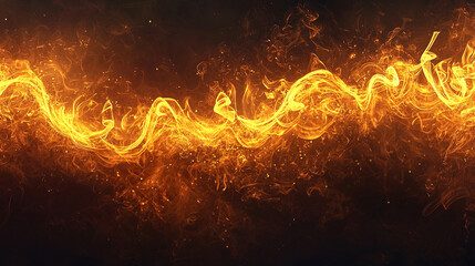 Fototapeta premium Burning Prophecies in Ethereal Flames