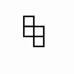 Construction blocks structure icon vector sign