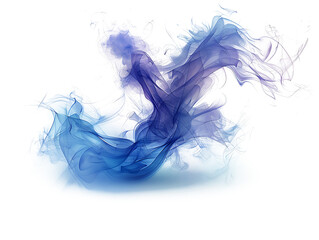 Fototapeta premium Abstract Blue Smoke Letter 