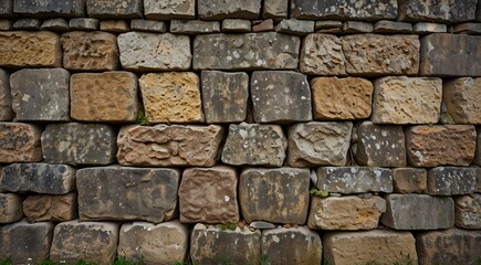 Obraz premium Old Rustic Stone Wall Texture Background