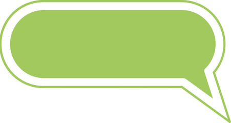 green speech bubble