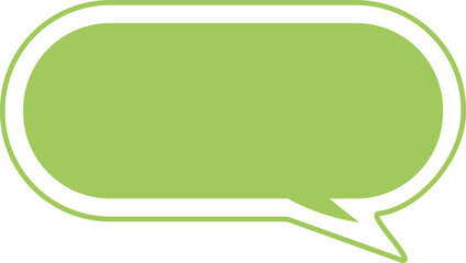 green speech bubble