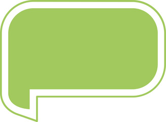 green speech bubble
