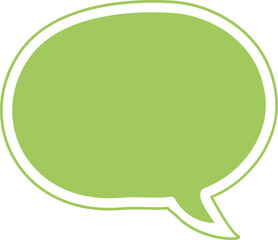 green speech bubble