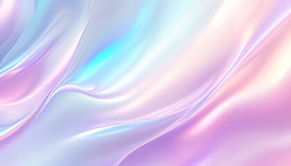 Fototapeta premium Abstract Background with Iridescent Holographic Colors and Soft Pastel Tones.