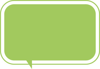 green speech bubble