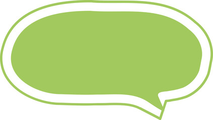 green speech bubble