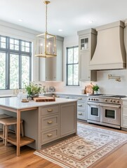 This is an example of a gorgeous kitchen with a kitchen island