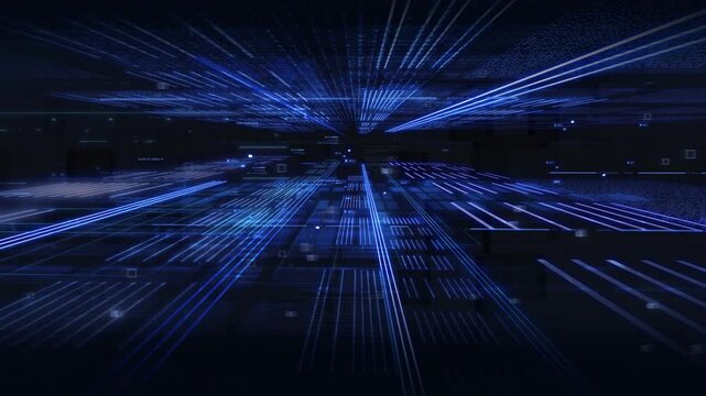 abstract background with binary code.