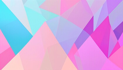 Fototapeta premium A colorful abstract background featuring various shades of pink and purple triangles.