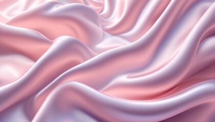 Obraz premium Silky smooth pink fabric with a subtle sheen and gentle folds, evoking a sense of luxury and elegance.