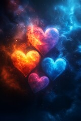 Cosmic Galaxy Heart Collection