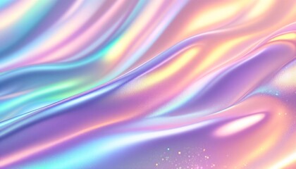 Fototapeta premium Iridescent and Shimmering Background with Pastel Colors and Sparkles.