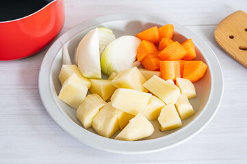 カレーの具材　カット野菜