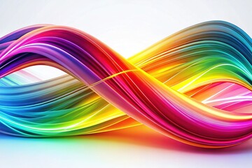 Abstract Wavy Lines - Ecstatic Energy in Sharp Colors