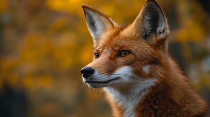 a dhole at the forest during autumn