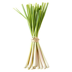 a bunch of lemongrass isolated on a white background