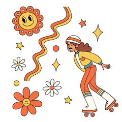 Groovy Retro Roller Skating