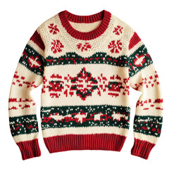 christmas sweater, isolated on transparent background