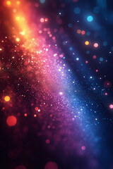 abstract background with light rays and luminous particles