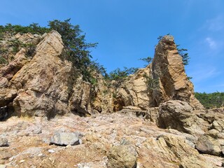 rock in the mountains