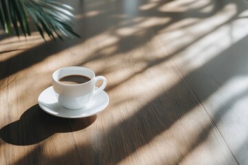 Coffee Cup on Wooden Table (3)