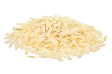 rice basmati isolated on white background
