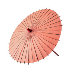 Elegant handmade red parasol for outdoor events, perfect for garden parties and summer celebrations, cut out