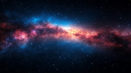 Cosmic Nebula With Stars And Gaseous Clouds