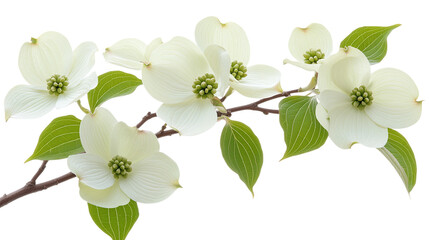 Dogwood leave png: a high-quality white of a green leaf from a flowering tree.
