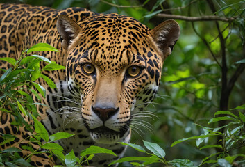 Fototapeta premium close up of a jaguar