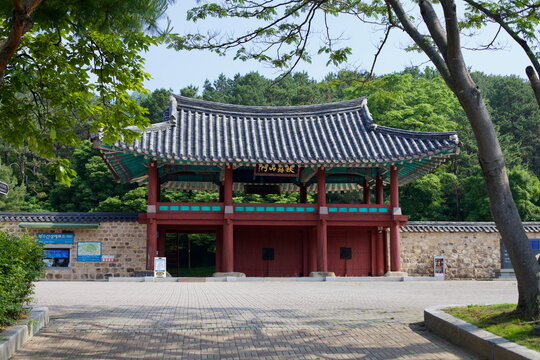 Main Gate of Buso Mountain Fortress in Buyeo County