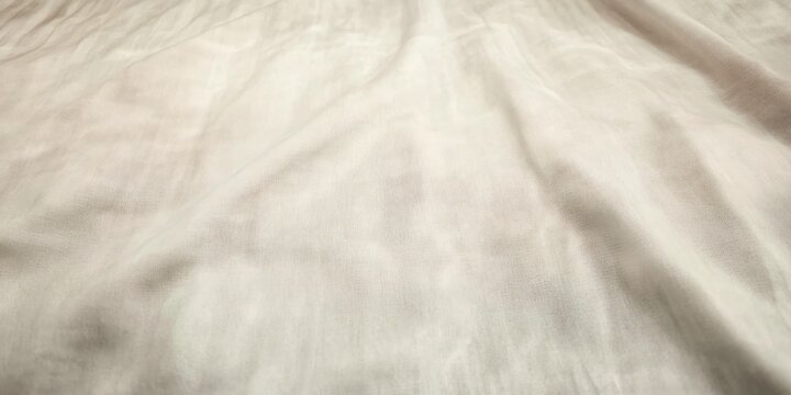 Wrinkled Sheet Texture: An artistic view of a wrinkled sheet, conveying a sense of comfort and subtle elegance, with light playing across the folds