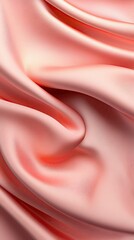 Fototapeta premium Soft pink silk fabric with elegant drapes.