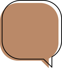 vector illustration of an abstract speech bubble