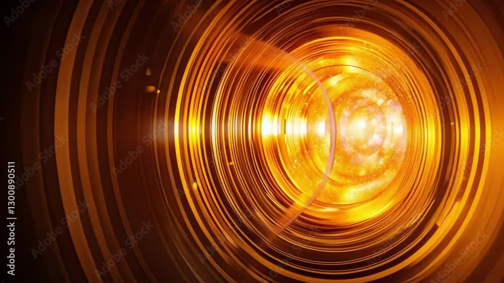 Aufkleber mesmerizing view of a glowing tunnel filled with swirling energy particles, creating a dynamic and f