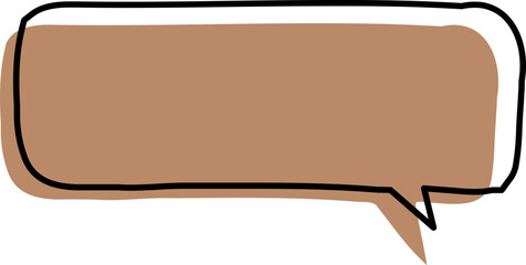 vector illustration of an abstract speech bubble