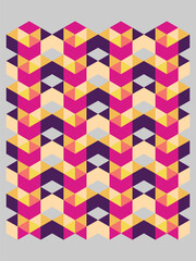 1970s retro vector geometric object vector illustration