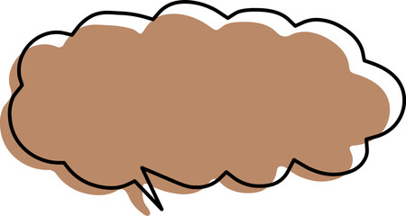 vector illustration of an abstract speech bubble