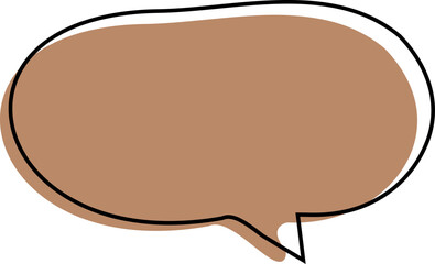 vector illustration of an abstract speech bubble