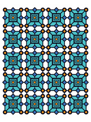 seamless pattern with geometric shapes